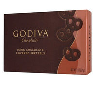 Godiva Chocolatier Dark Chocolate Covered Pretzels 2.5 Oz Box