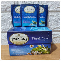 Twinings Nightly Calm Tea, Sleep Tea with Calming Chamomile, Spearmint, and Lemongrass, Bedtime Sleepytime Tea, 20 Herbal Tea Bags