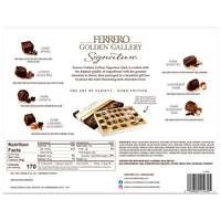 Ferrero Golden Gallery Signature Fine Assorted Dark Chocolate Candy Gift Box, 24 Count, 8.4 oz