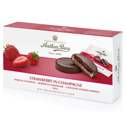 Anthon Berg Strawberry In Champagne 220g Box