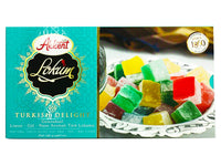 Akkent Turkish Delight Mixed Flavor Lokum Candy – 14.1oz Authentic Treat