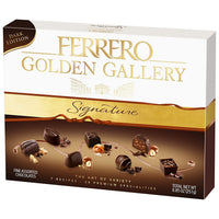 Ferrero Golden Gallery Signature Fine Assorted Dark Chocolate Candy Gift Box, 24 Count, 8.4 oz