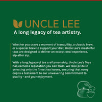 Uncle Lee's Tea Organic Black Tea - Premium Tea, Full-Bodied, Caffeinated Coffee Alternative, Robust Black Tea Bags, Individually Wrapped 100 Count