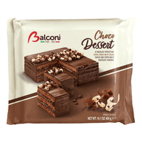 Balconi Choco Dessert Italian Sponge Cake – 14.1oz Filled & Coated