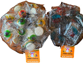 Set of 22 counts each bag, individually wrapped HALLOWEEN CANDY include (1) bag 5.04oz Sugar Pop Gummy Eyeballs and (1) bag 3.88oz Gummy Spiders
