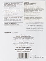 English Tea Shop Collection Pyramid, White Tea, 24 Gram