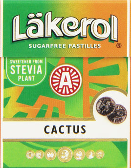 Lakerol Cactus Licorice Sugar Free Pastilles, .8 Ounce (Pack of 24)