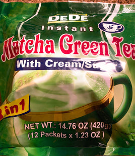 Dede Instant Macha Green Tea with cream and sugar