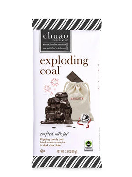 Chuao Exploding Coal Candy Bar 2.8oz