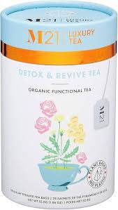 Metropolitan Tea M21 Luxury Detox & Revive Tea 24 Pyramid Bags