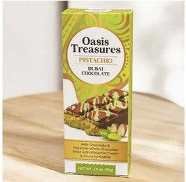 Oasis Treasures Pistachio Dubai Chocolate 2.47oz Box