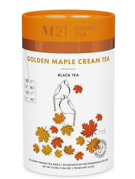 Metropolitan Tea M21 Luxury Golden Maple Cream Tea 24 Pyramid Bags