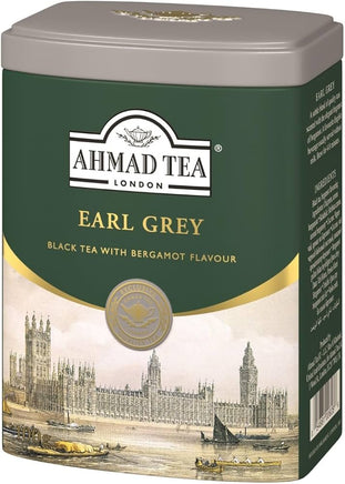 Ahmad Earl Grey Tea Loose Leaf 3.5oz Keepsake Tin Box